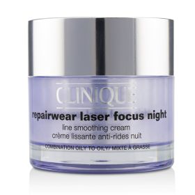 CLINIQUE - Repairwear Laser Focus Night Line Smoothing Cream - Combination Oily To Oily ZK5A 50ml/1.7oz