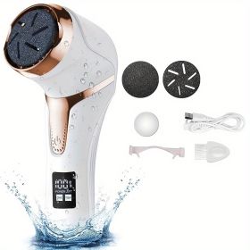 Electric Callus Remover For Feet With Dander Vacuum Cleaner, Rechargeable Foot Callus Remover Pedicure Tools Foot File, Professional Foot Care Kit Dea
