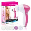 5 In 1 Deep Clean Electric Facial Cleaner Face Skin Care Brush Massager