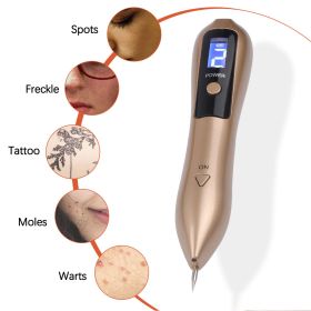 9 Level LCD Face Skin Dark Spot Remover Mole Tattoo Removal Laser Plasma Pen Machine Facial Freckle Tag Wart Removal Beauty Care (Color: pink)