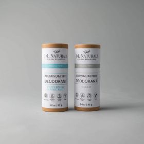 Aluminum-Free Deodorant (Duo) (Scent 2: Rosemary & Cedarwood, Scent 1: Naked (Unscented))